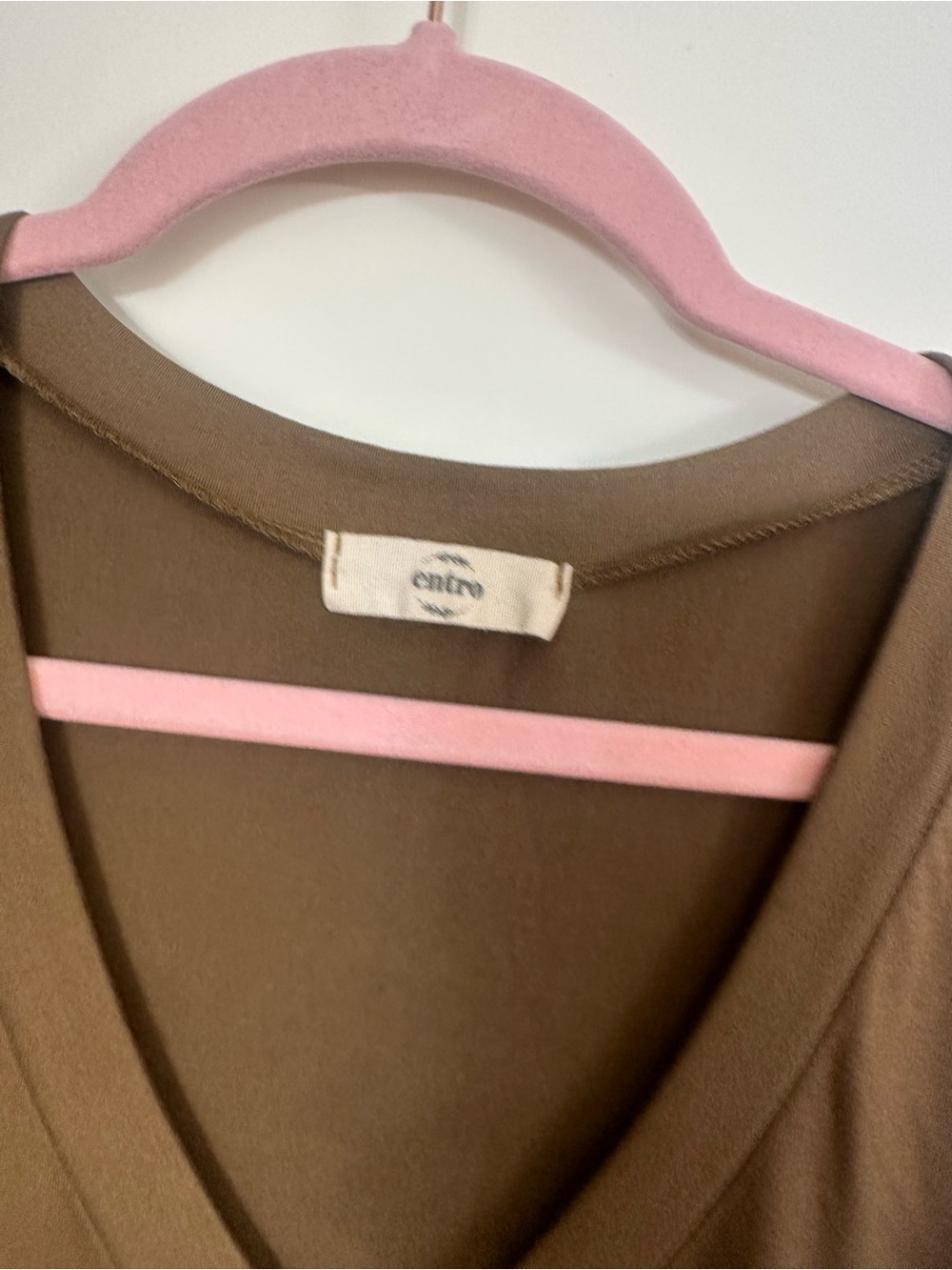 entro Sleeveless Midi Shift Dress in Taupe - Picture 10 of 10